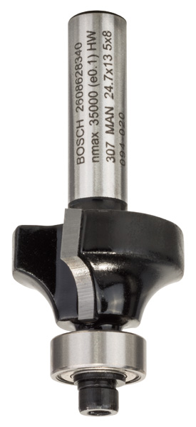 Bosch Abrundfräser, 8 mm, R1 6 mm, L 13,2 mm, G 53 mm