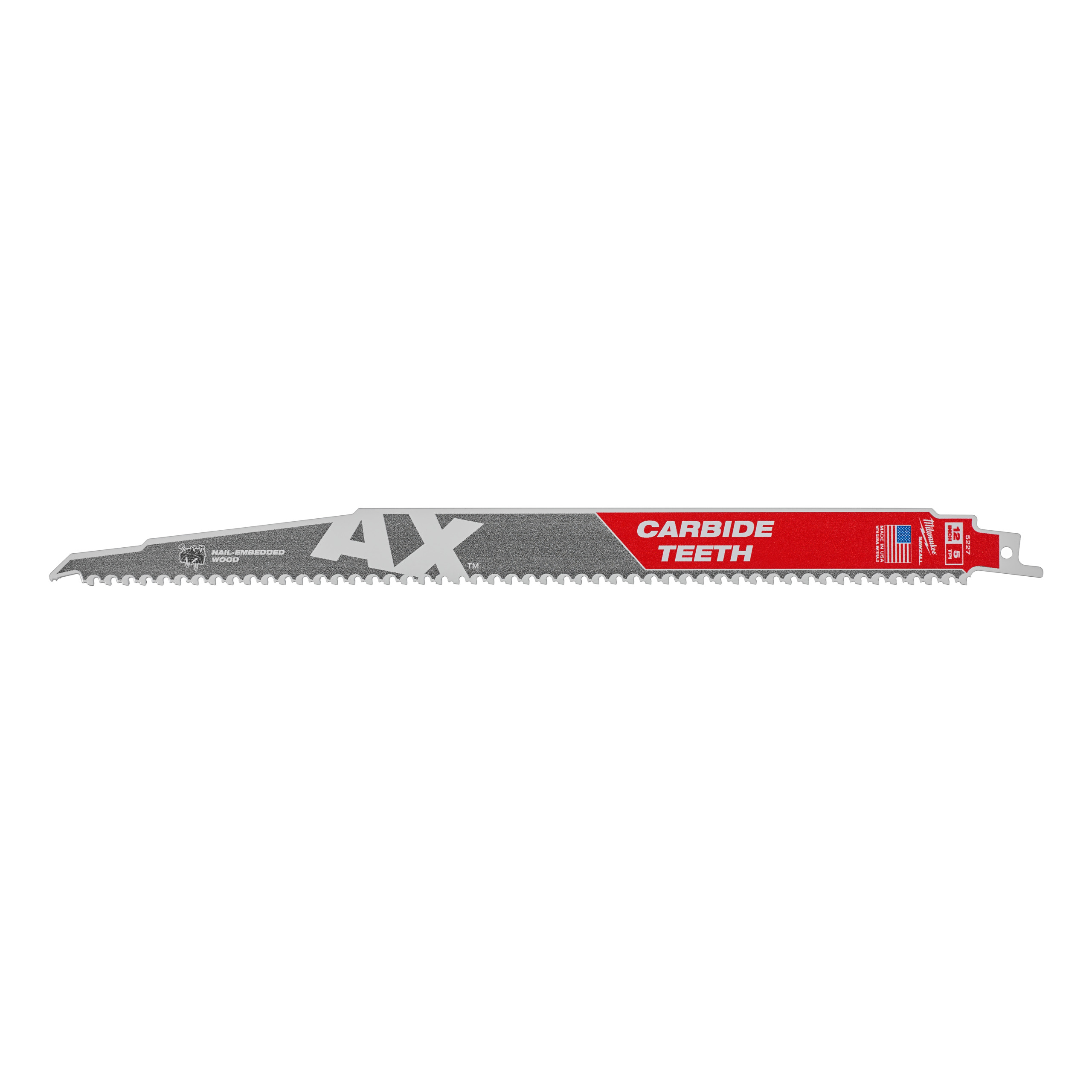 Milwaukee Säbelsägeblatt 300 x 5 mm (5 TPI) Demontage THE AX HM-bestückt 5er Pack