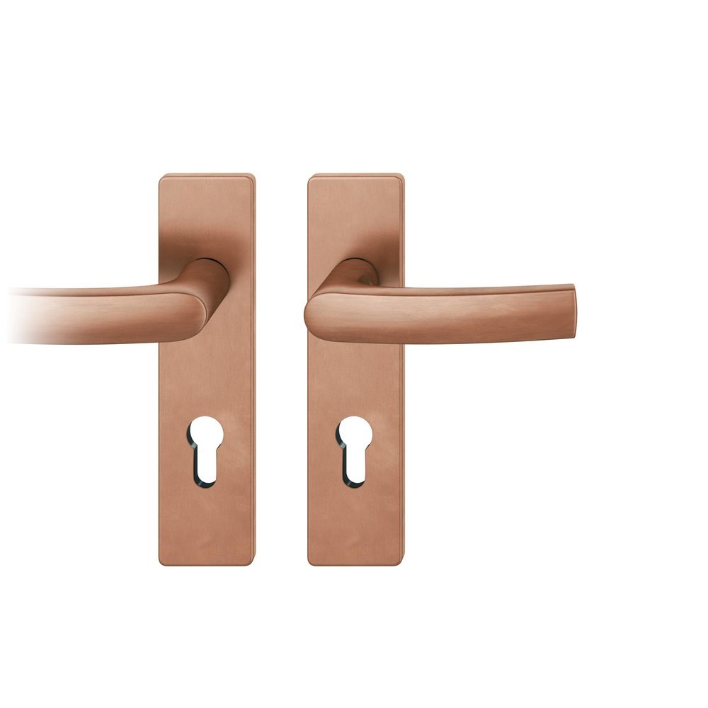 FSB Drückergarnitur mit Kurzschild 72 1015, AGL3, Bronze