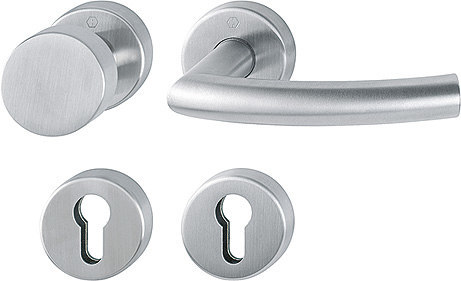 HOPPE FH Wechselgarnitur Trondheim mit Rosetten FS-E58/42H/42HS/1430, Edelstahl