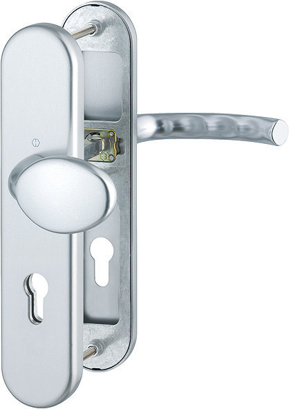 HOPPE Schutz-Wechselgarnitur Tôkyô mit Langschild 76G/3331/3410/1710, 8/72 mm, Aluminium