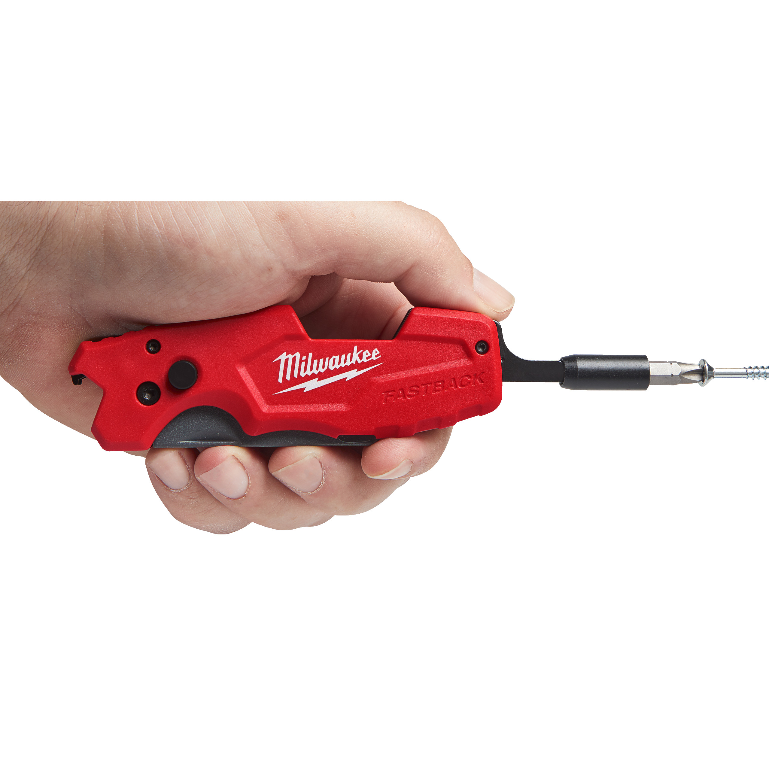 Milwaukee Klappmesser mit integriertem 1/4" Hex-Bithalter FASTBACK 6-in-1 Universal-Klappmesser
