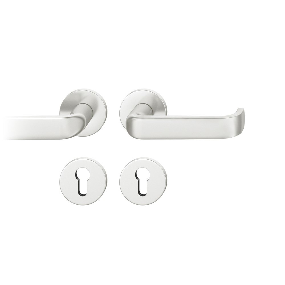 FSB FH Drückergarnitur mit Rosetten 79 1268, rund, mit Nocken, VK 9, AGL3, Aluminium