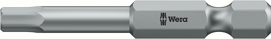 Bit zähhart, Gesamtlänge 50 mm, für Innen-6-kant-Schrauben 1/4"