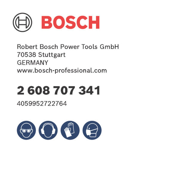Digitale GPSR-Kennzeichnung, power tools, logo, geschäftskarte, bosch, adresse