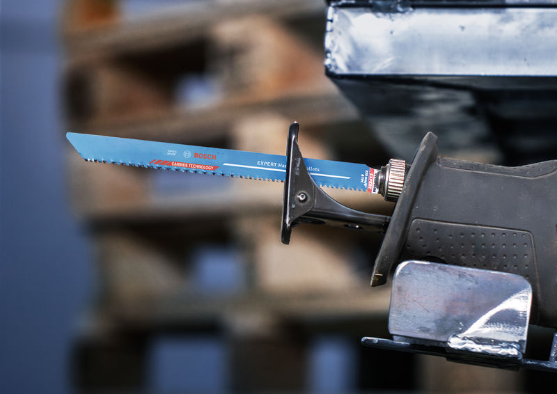 Detailbild, Säge, HandSäge, Stahl, Blaue Klinge, Bosch