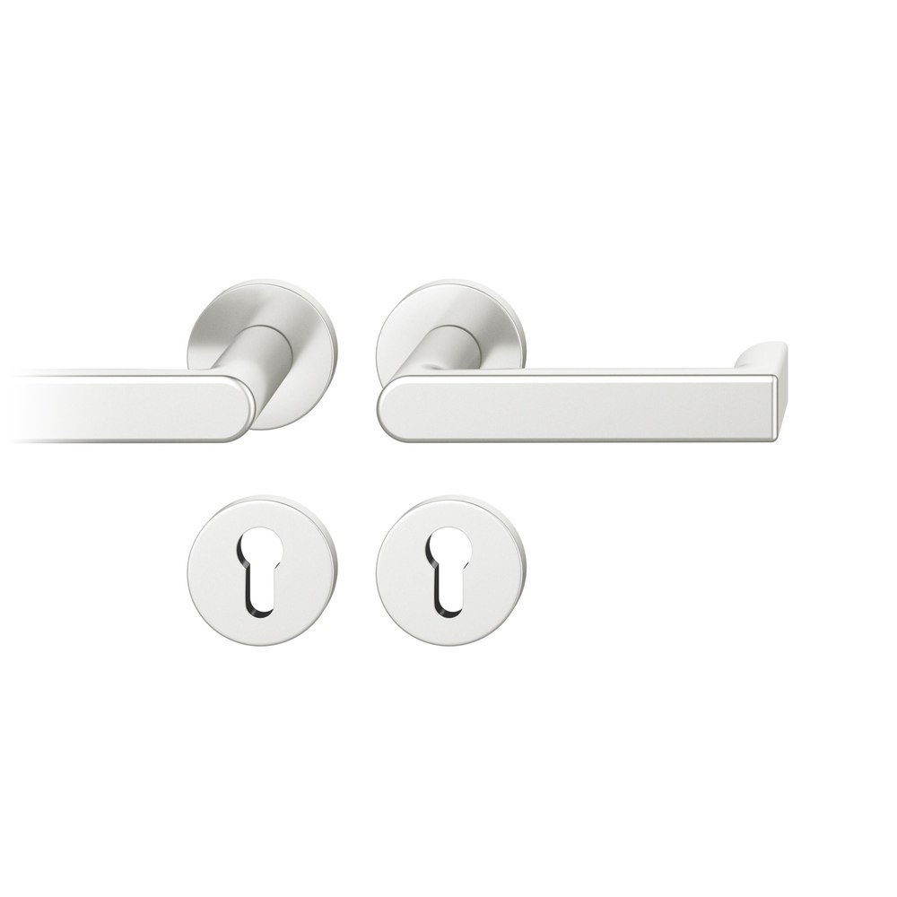 FSB FH Drückergarnitur mit Rosetten 79 1245, rund, mit Nocken, VK 9, AGL3, Aluminium