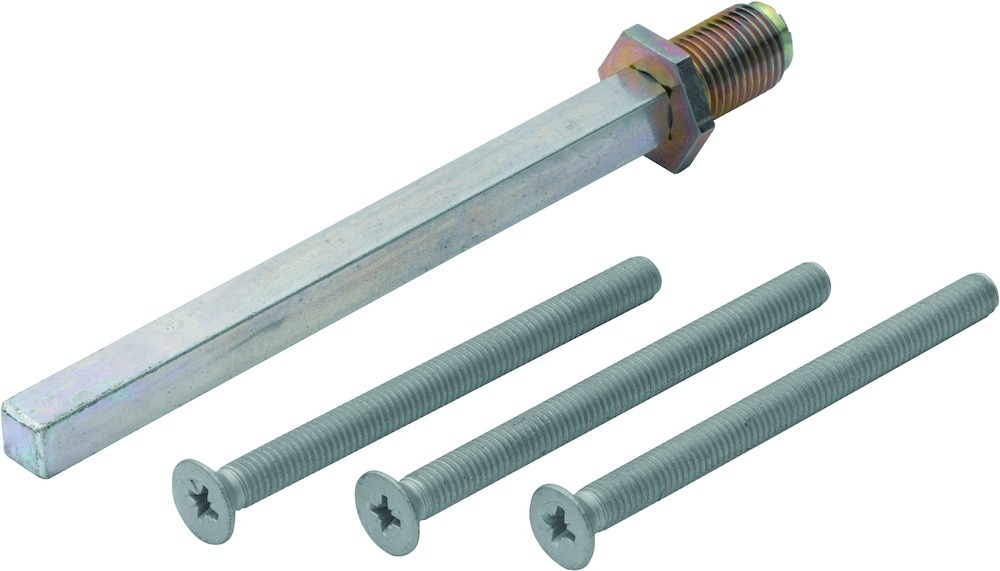 HOPPE Befestigungsset für Profiltür-(Schutz-)Wechselgarnituren ES1 (Knopf/Griff), VK 8 mm