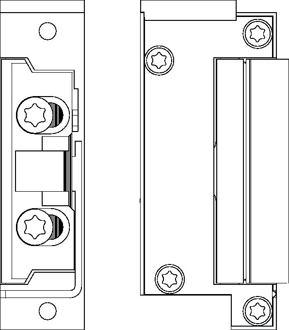 elektrischer Bauteil, Klemmenblock, Schraube, Montageplatte, DIN-Schiene