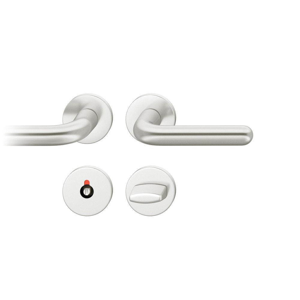 FSB Drückergarnitur mit Rosetten 72 1147, rund, mit Nocken, VK 8, AGL3, Aluminium