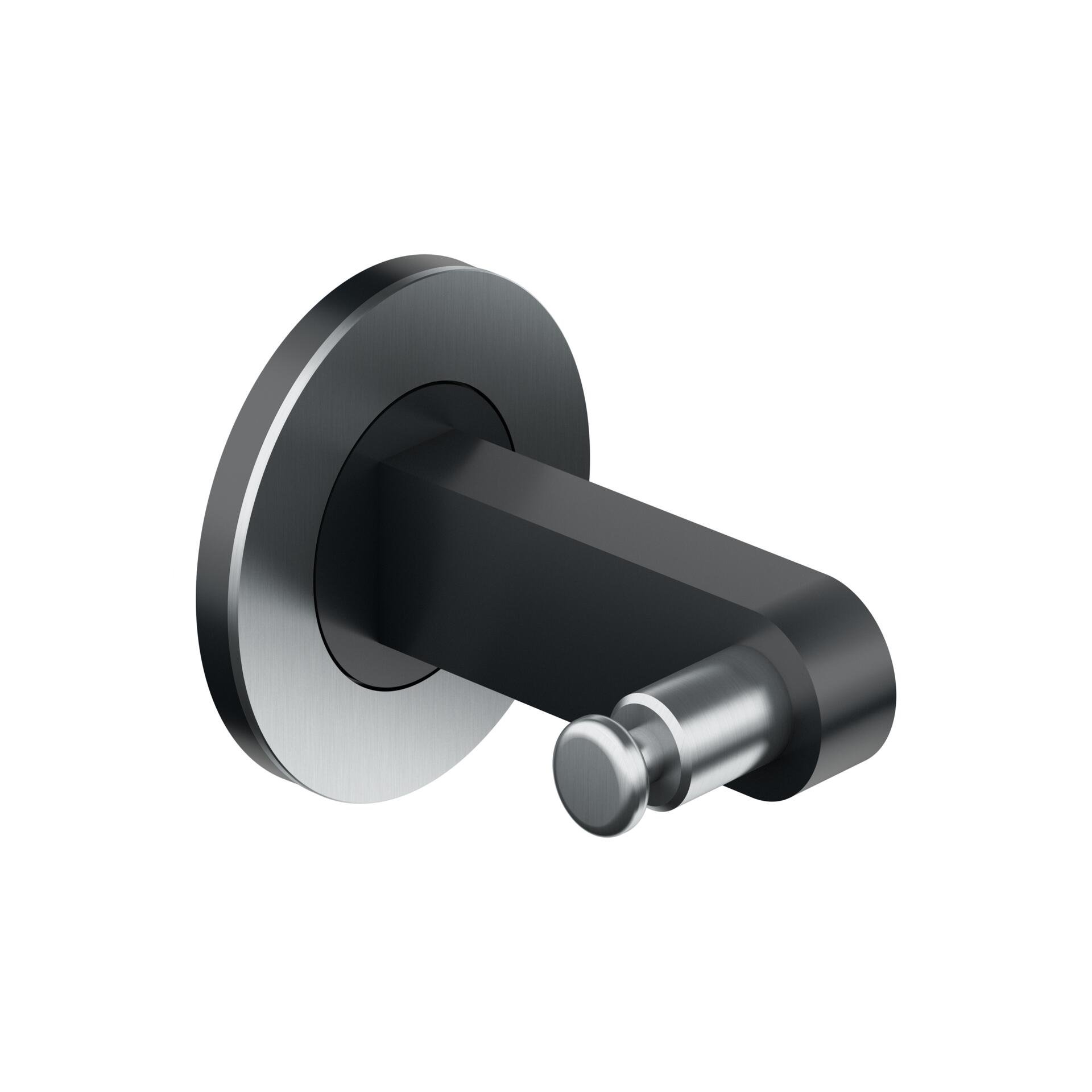 Türdriegel, Metallgriff, Rundrohr-Griff, Boden-/Wandbeschlag, Chromstahl-Optik