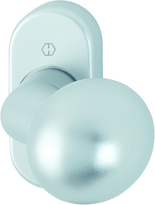 HOPPE Knopf auf Rosette 50G/55, feststehend, Aluminium