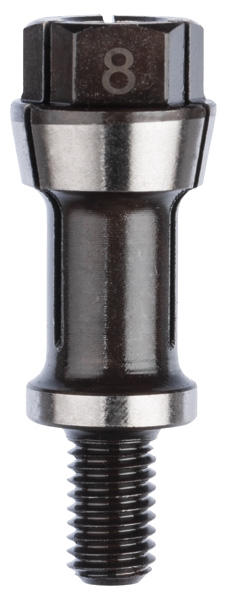 Bosch Spannzange mit Spannmutter, 8 mm, für Bosch-Geradschleifer, passend zu GGS 16