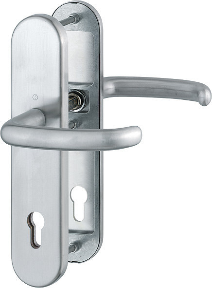 HOPPE FH AP Schutz-Drückergarnitur San Francisco mit Langschild FS-E1301F/3331/3310, Edelstahl