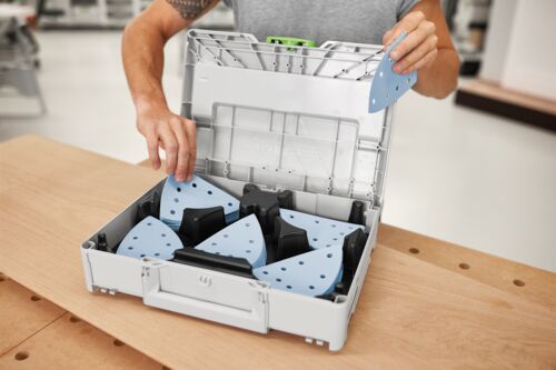 Anwendungsbild Schleifmittel-Systainer³ Granat SYS-STF DELTA GR-Set