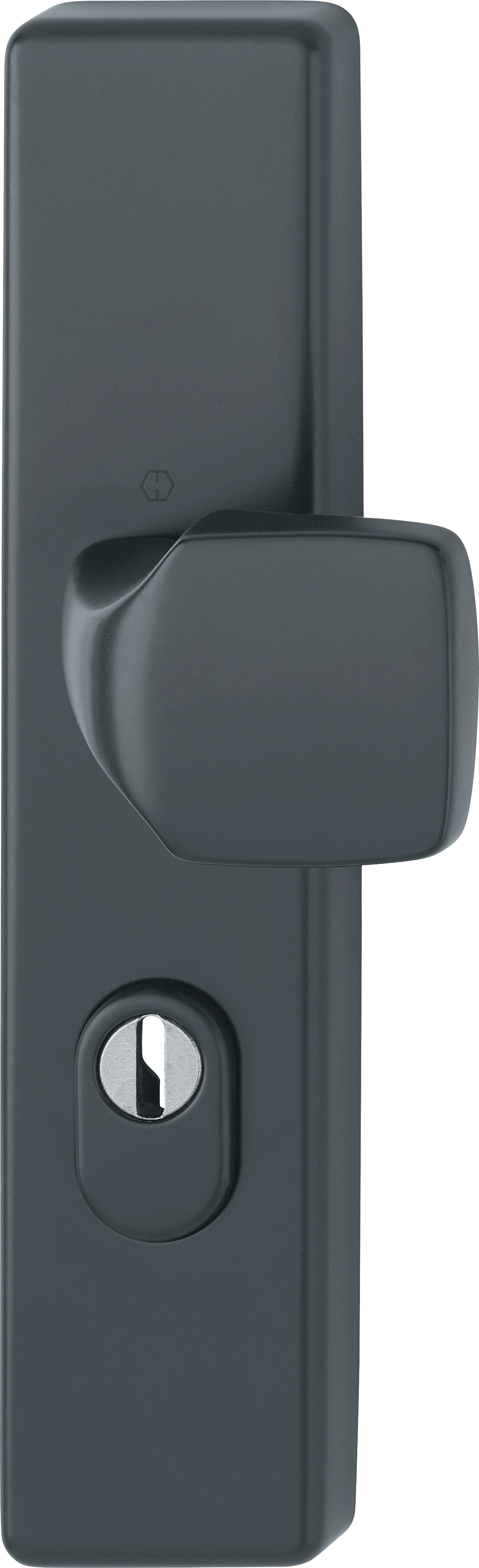 HOPPE Knopf auf Schutz-Langschild E61G/2222ZA, 8/72, Edelstahl