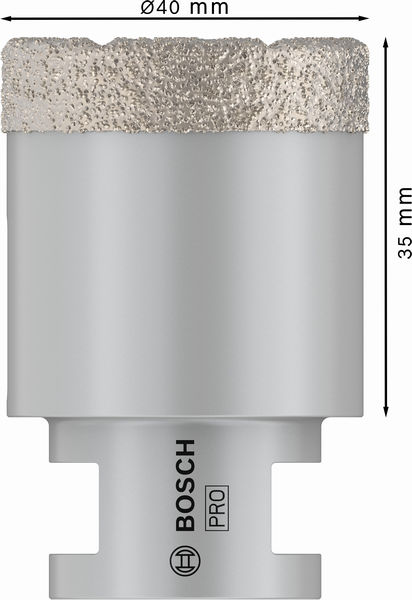 Bosch PRO Core Cutter dry, 40 x 35 x 22,23 mm