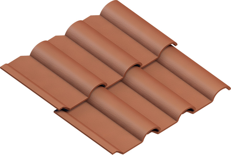 Material-Symbol, Dachziegel, Tonziegel, Keramikziegel, Dachdeckung, Ziegelpaneel