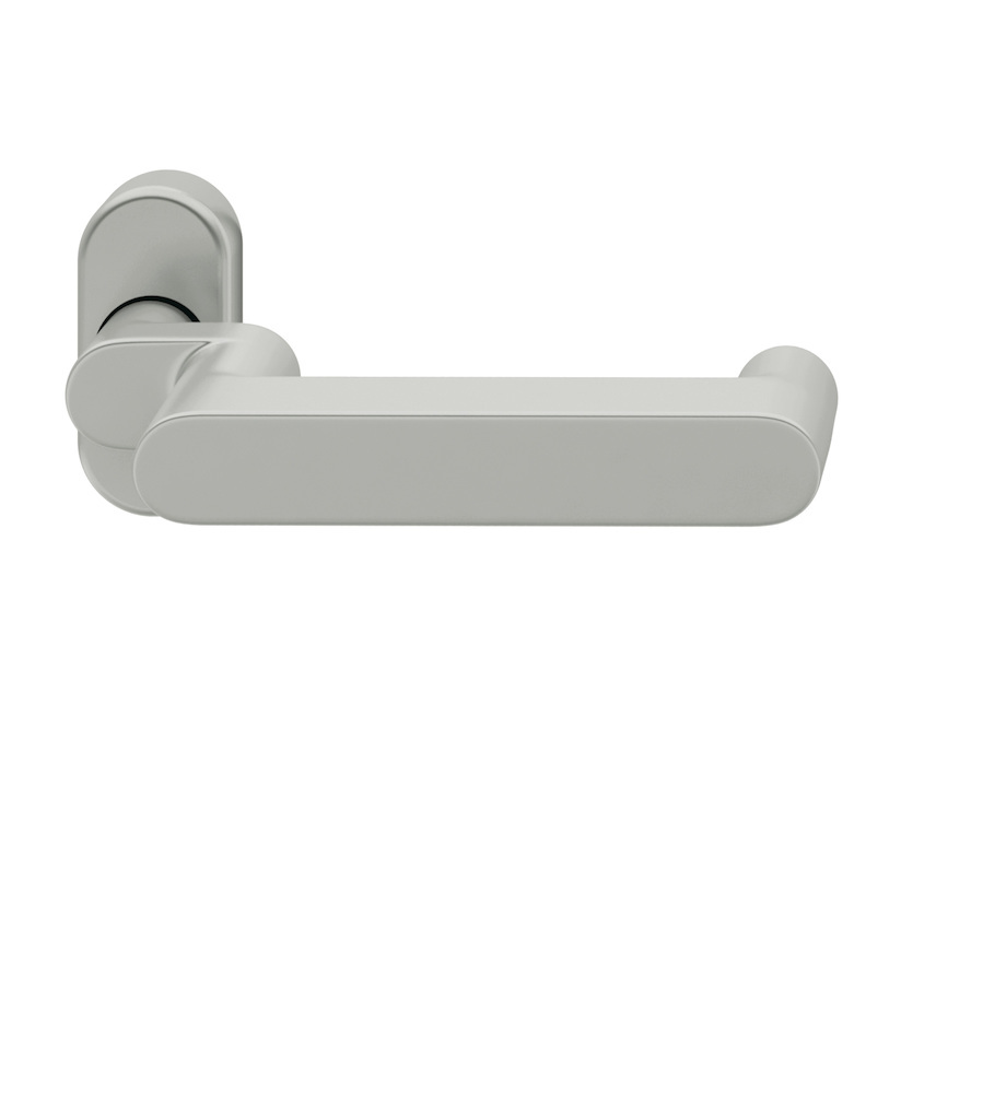 FSB FH-Drücker-Halbgarnitur ohne Schlüsselrosette 06 1002, oval, VK 9 mm, Aluminium