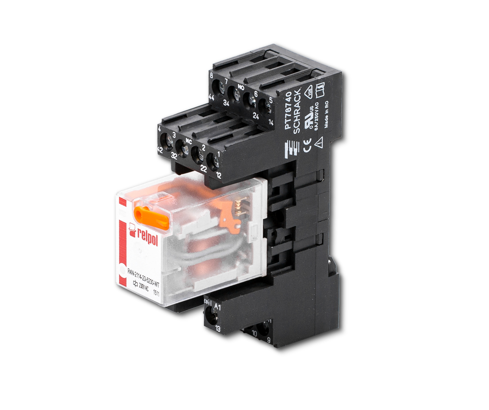 Relais GEZE mit Sockel, 230 V