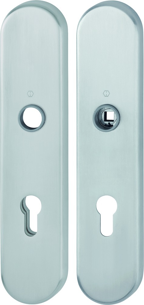 Türdriegel, Türdrücker-Set, Sichtschutz, Edelstahl, Schlossrosetten