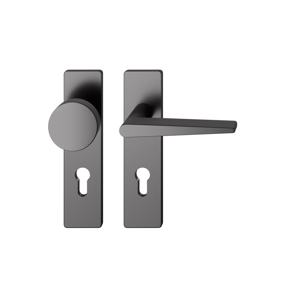 FSB Wechselgarnitur mit Kurzschild 12 1005, ASL, VK 8, eckig, mit Nocken, Aluminium