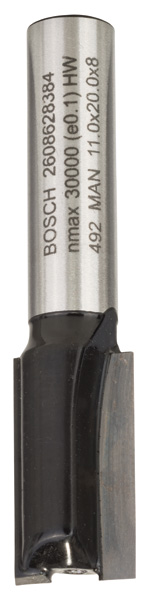 Bosch Nutfräser, 8 mm, D1 11 mm, L 19,6 mm, G 51 mm
