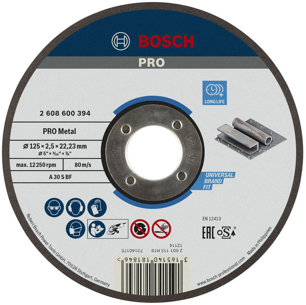 Bosch PRO Metal Trennscheibe, 125 x 2,5 x 22,23 mm