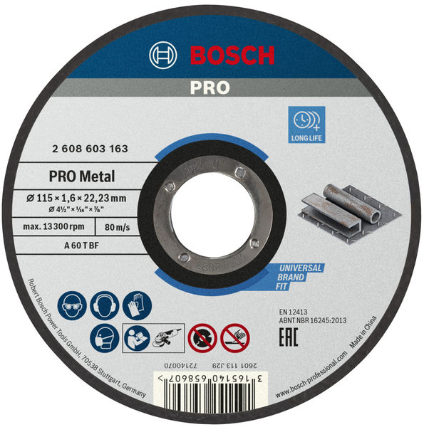 Bosch PRO Metal Trennscheibe, 115 x 1,6 x 22,23 mm