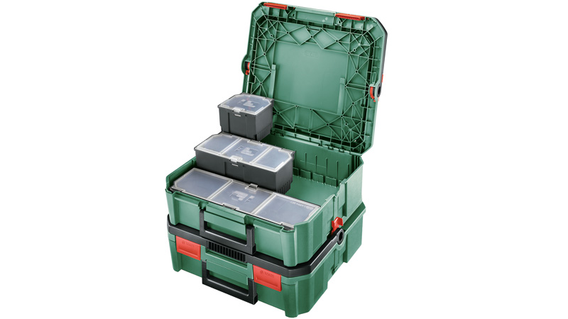 Anwendungsbild, Werkzeugkasten, Aufbewahrungskoffer, Koffersystem, Werkzeugbox, Organizer