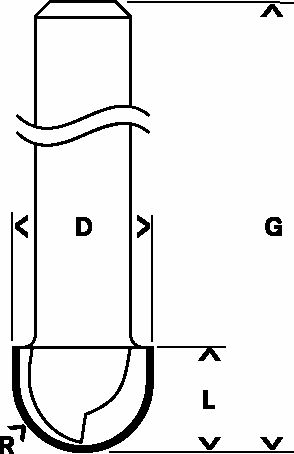 Fräser für Aluminium, 1-schneidig, VHM 1 x 3,175 1/8 x 38 Fräser für Aluminium, 1-schneidig, VHM 1 x 3,175 1/8 x 38