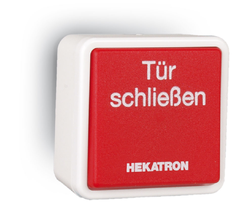 Drucktaster, Hekatron HAT 02, 30 V DC 1A, IP 20, mit LOESCH-Branding Drucktaster, Hekatron HAT 02, 30 V DC 1A, IP 20, mit LOESCH-Branding