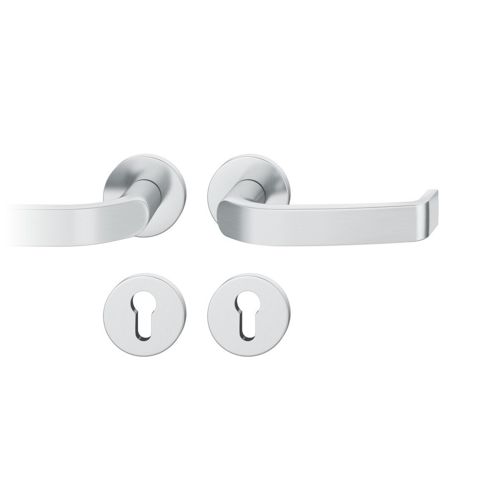 FSB FH Drückergarnitur mit Rosetten 79 1272, rund, mit Nocken, VK 9, AGL3, Edelstahl