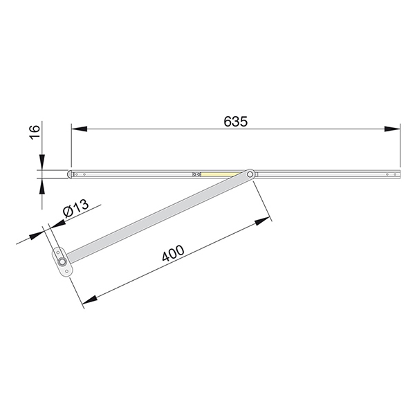 Türöffnungsbegrenzer Athmer Porti, Aluminium