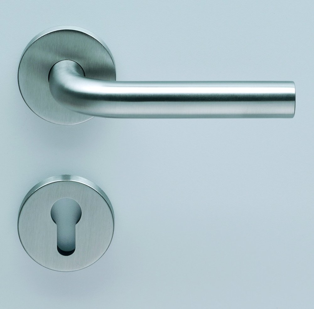 HELO FH-Wechselgarnitur mit Rosetten rund EST.WG FS 51/K5, VK 9, Edelstahl