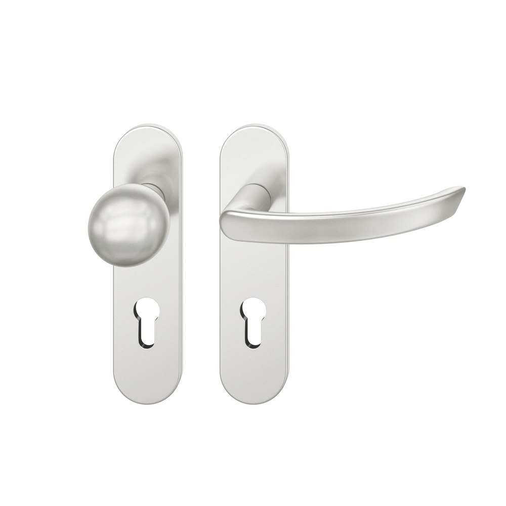 FSB Wechselgarnitur mit Kurzschild 72 1119, AGL3, Aluminium