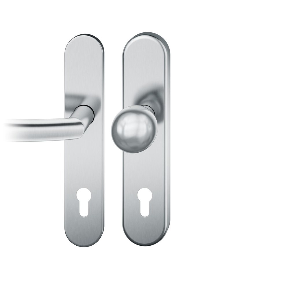 FSB Schutz-Wechselgarnitur mit Langschild 73 7375, oval, VK 10 mm, 15 mm, Edelstahl