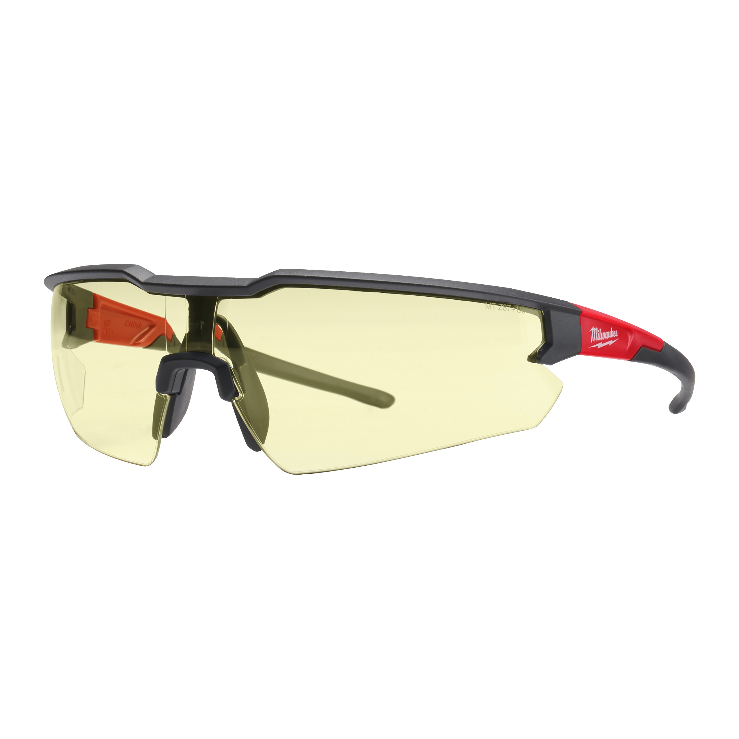 Schutzbrille, Sonnenbrille, Sportbrille, Gelbe Gläser, Rahmenrotan