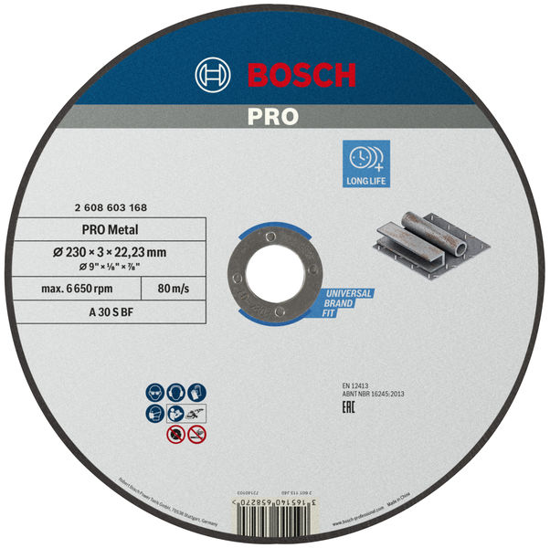 Bosch PRO Metal Trennscheibe, 230 x 3 x 22,23 mm