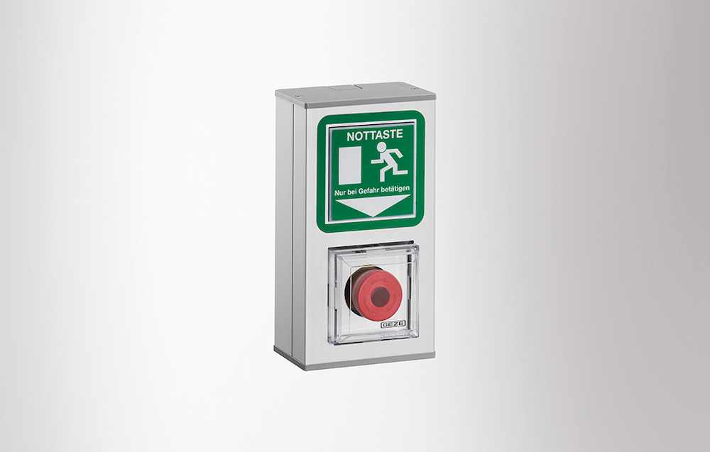 Notruf, Notfallknopf, Rettungsknopf, Feuerwehreinsatz, Schaltelement