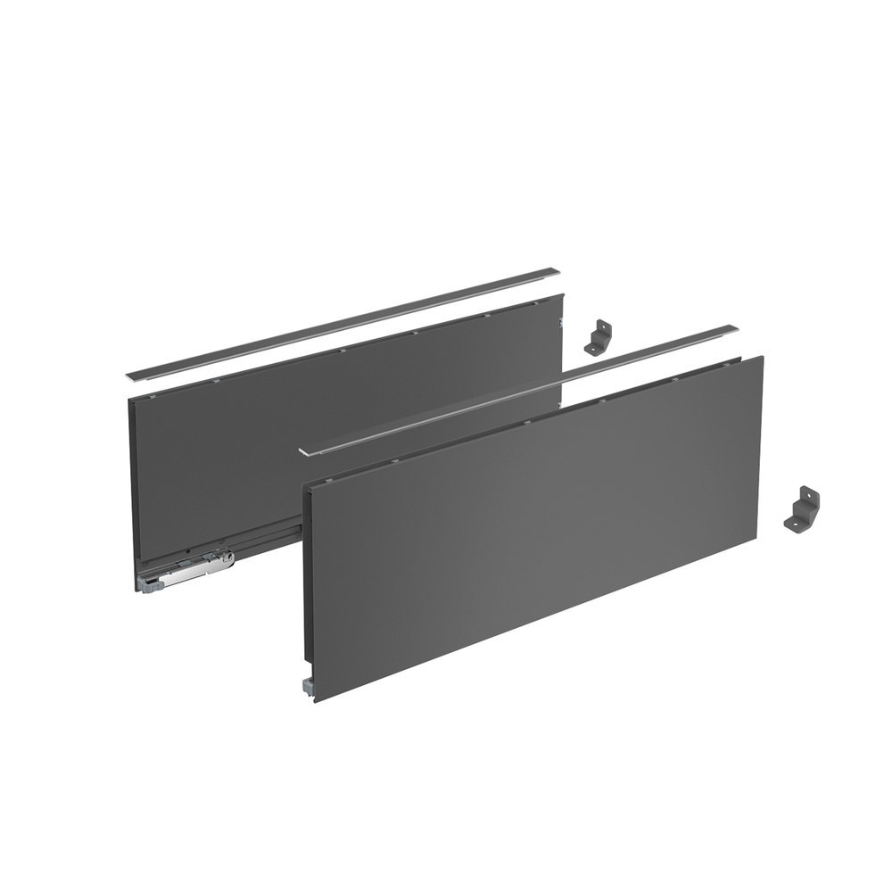 Hettich Möbel-Schubkastenzarge, AvanTech YOU, 270mm, links und rechts, anthrazit
