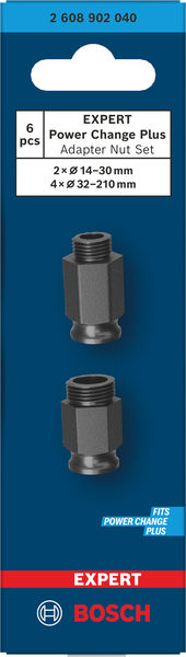 Produktbild Verpackung, Adapter-Nut-Set, Power Change Plus, 6 Stk, 2 x Ø14-30mm, 4 x Ø32-210mm