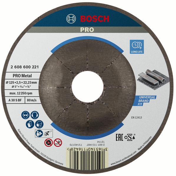 Bosch PRO Metal Trennscheibe, 125 x 2,5 x 22,23 mm