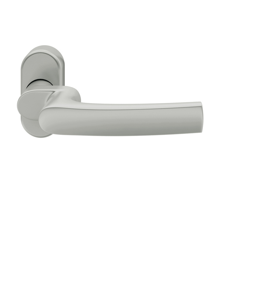 FSB FH-Drücker-Halbgarnitur ohne Schlüsselrosette 06 1015, oval, VK 9 mm, Aluminium