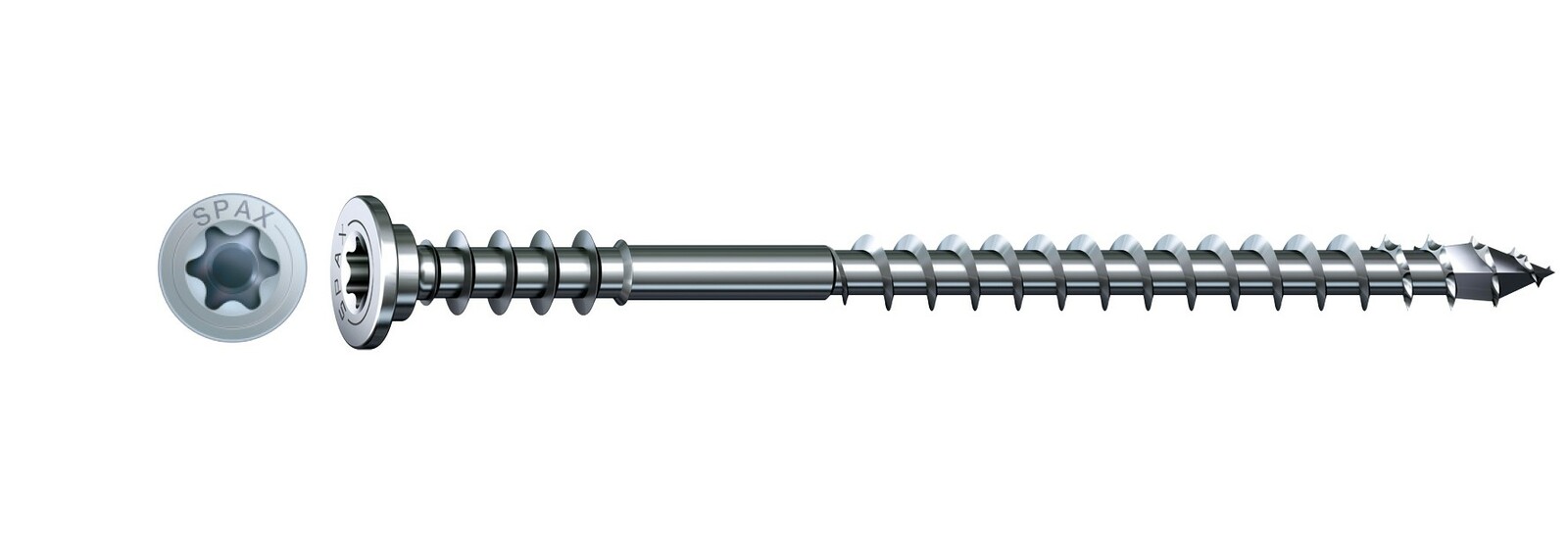 SPAX Justierschraube, Flachkopf, T-STAR plus T30, Halterillen,  4CUT, WIROX