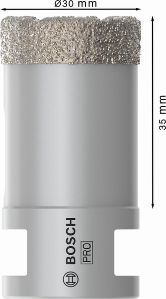 Bosch PRO Core Cutter dry, 30 x 35 x 22,23 mm