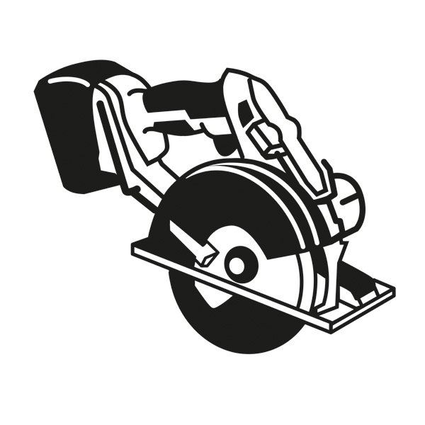 Maschinensymbole, Kreissäge, Stapelschneide, Schnittwerkzeug, Kreissägeblatt, Elektrowerkzeug