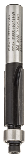 Bosch Laminat-Bündigfräser, 8 mm, D1 9,5 mm, L 25,4 mm, G 68 mm