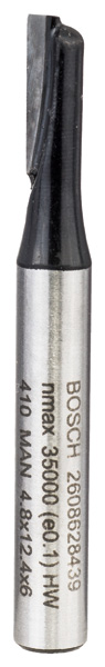 Bosch Nutfräser, 6 mm, D1 4,8 mm, L 12,4 mm, G 51 mm