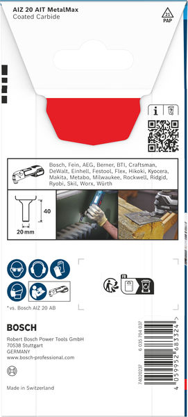 Produktbild Verpackung, Schleifmittel, Körnung, Metall, Coated Carbide, Werkzeug